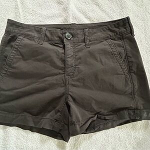 AMERICAN EAGLE Women's Casual Black Stretch Trouser Shorts, Size 4